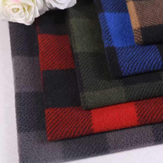 100 Polyester Double Side Brush One Side Anti Pilling Knitting Polar Fleece Fabric