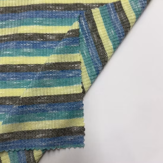 Tessuti a maglia con stampa a righe tinte in filo tinto in tinta unita a coste Ponte Roma Milano in nylon poliestere rayon elasticizzato