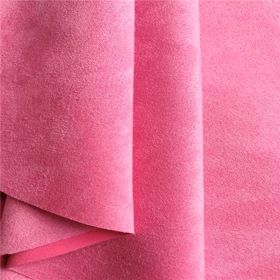 Tessuto scamosciato elasticizzato lavorato a maglia 280GSM per indumenti, coprisedili, divani, tappezzerie ecc.