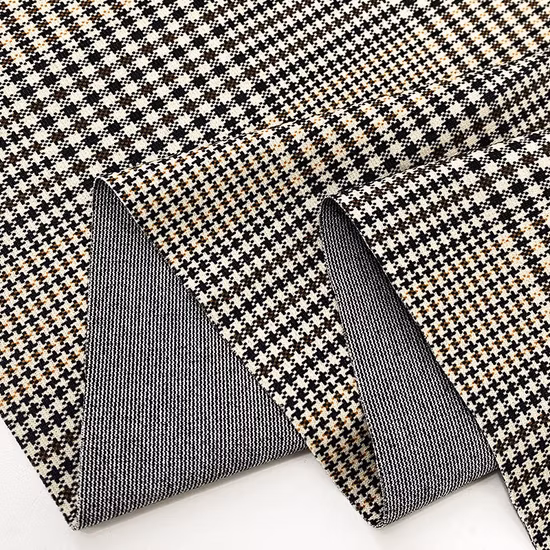 Tessuto stampato a maglia in poliestere Rayon Spandex Tr Ponte Roma per cappotti e pantaloni