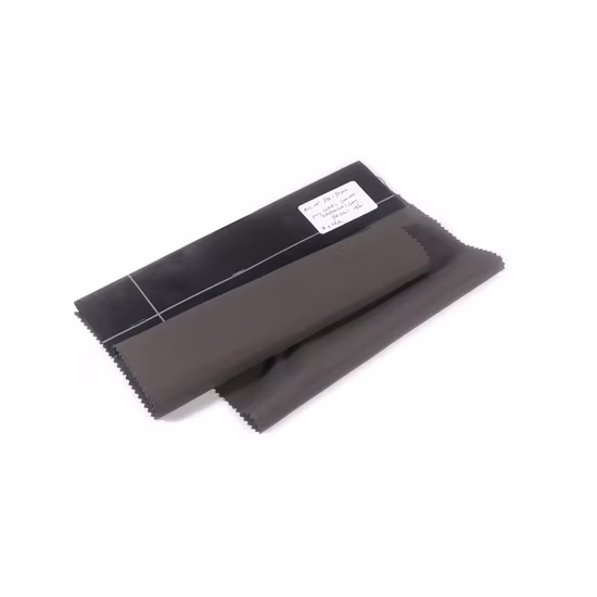 Tessuto di seta elasticizzato a 4 vie in poliestere spandex a pennello su entrambi i lati